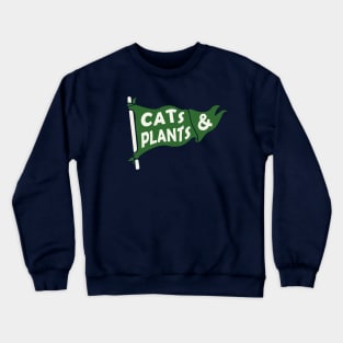 Cats and Plants Crewneck Sweatshirt